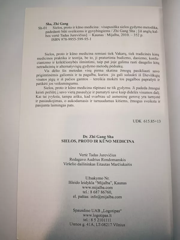 Sielos, proto ir kūno medicina - Zhi Gang Dr. Sha, knyga 4