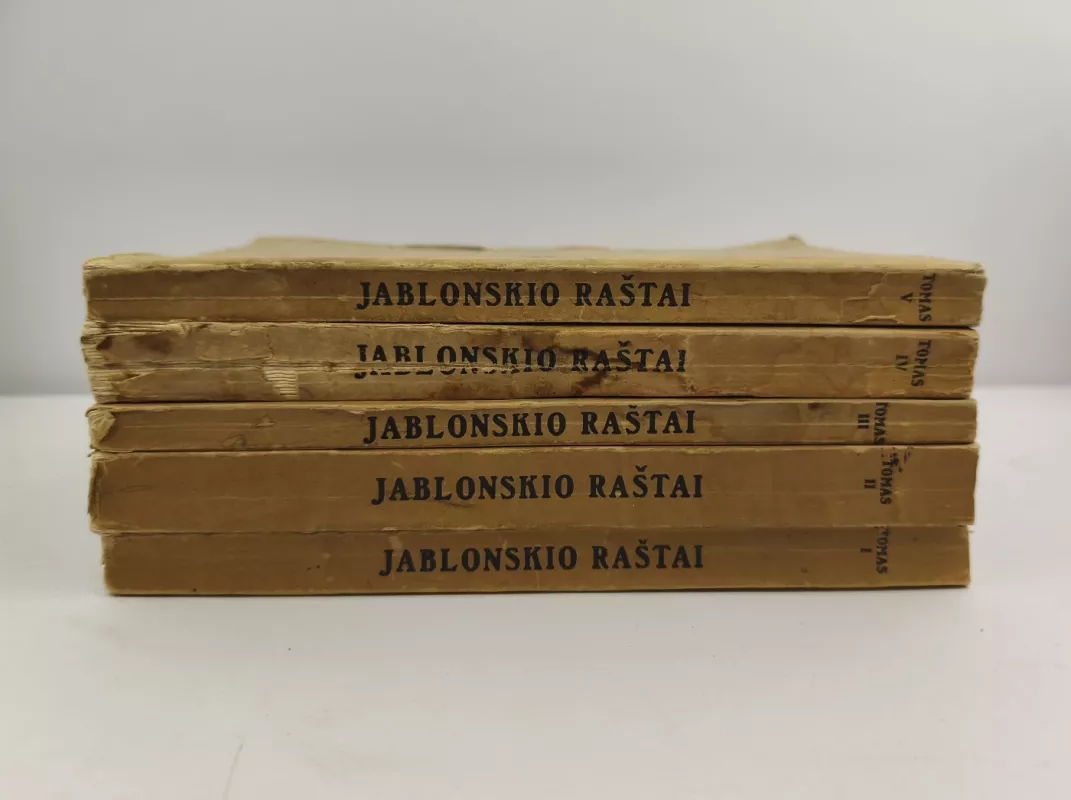 Jablonskio raštai I - V dalys, 1933 - 1936m. - J. Balčikonis, knyga 3