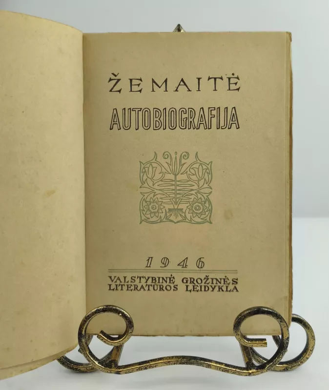 Žemaitė autobiografija 1946m. - Žemaitė, knyga 2