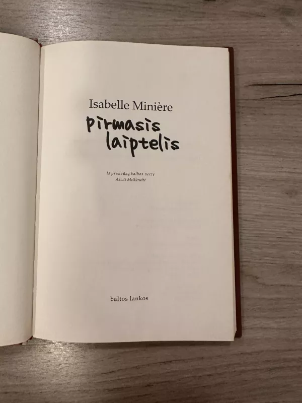 Pirmasis laiptelis - Isabelle Miniere, knyga 4