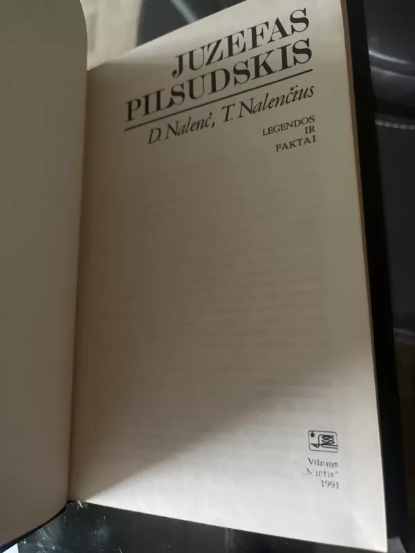 Juzefas Pilsudskis - Daria Nalenč, Tomaš  Nalenč, knyga 5