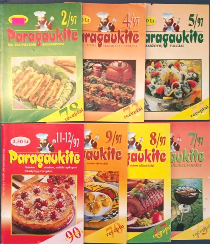 Žurnaliukai "Paragaukite", 7vnt. - Autorių kolektyvas (įvairūs), knyga 3