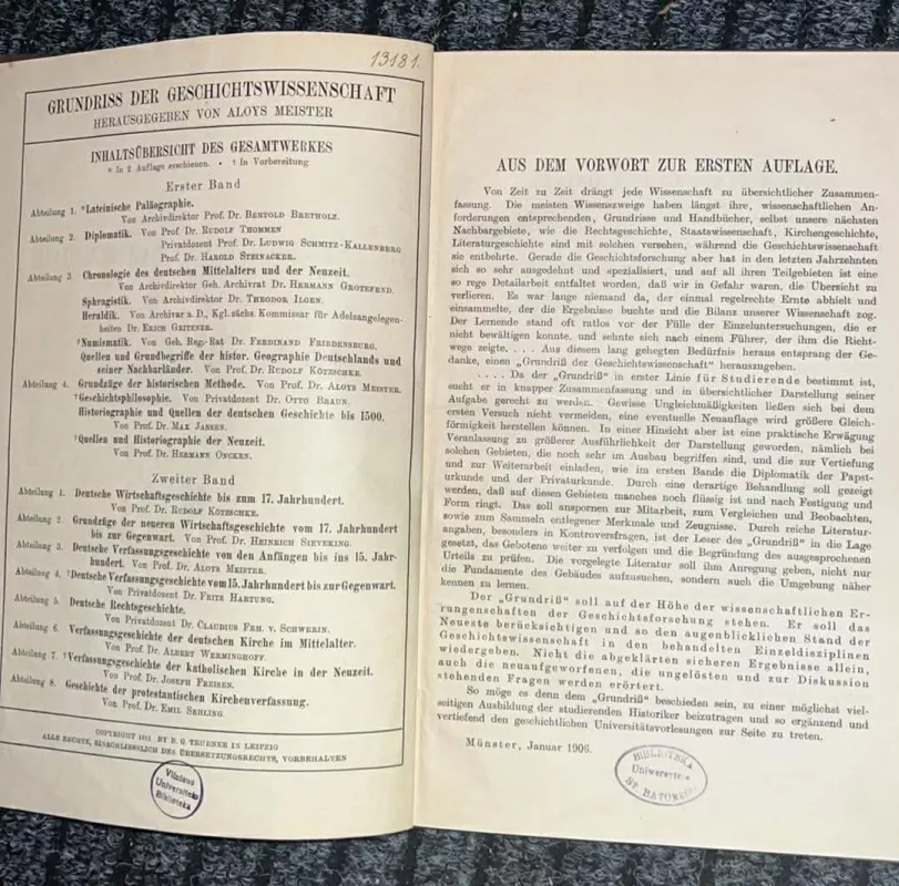 Grundriss der Geschichtswissenschaft. Band I, Abteilung 1. Lateinische Paläographie. - Dr. Bertold Bretholz, knyga 5