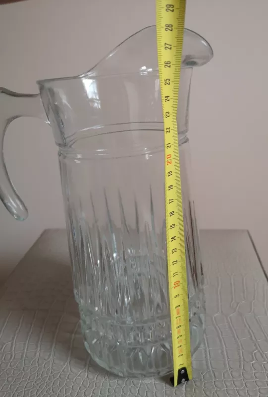 Storo stiklo didelis ąsotis - , namai ir interjeras 5