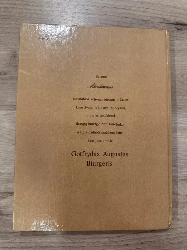 Baronas Miunhauzenas - Gotfrydas Augustas Biurgeris, knyga 5