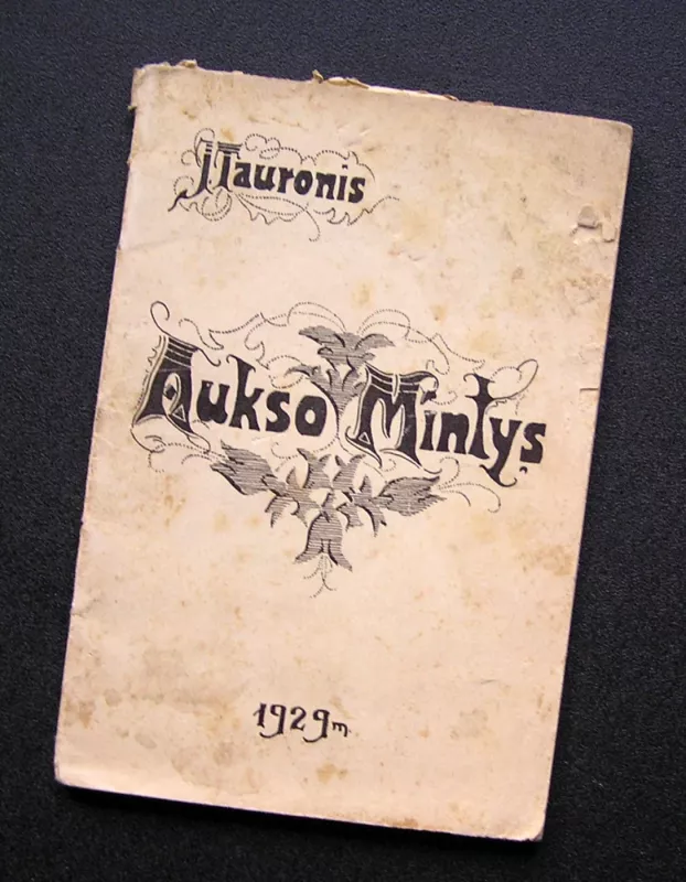 Aukso mintys - J. Tauronis (Jonas Marcinkus-Tauronis), knyga 2