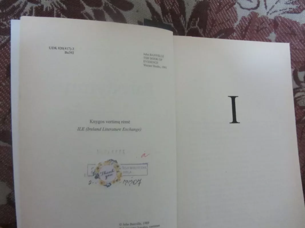 Parodymų knyga - John Banville, knyga 3