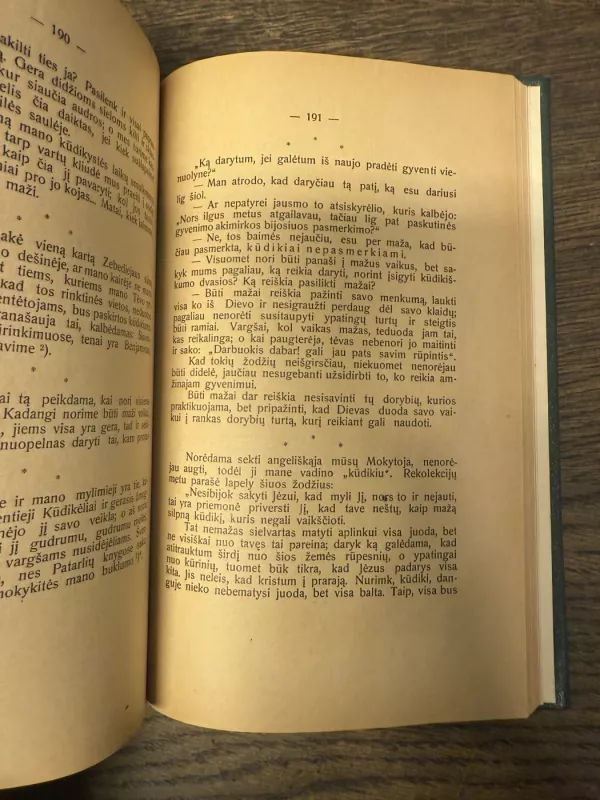 Šventosios kūdikėlio jėzaus Teresės sielos istorija 1931m. - J. Talmantas, knyga 6
