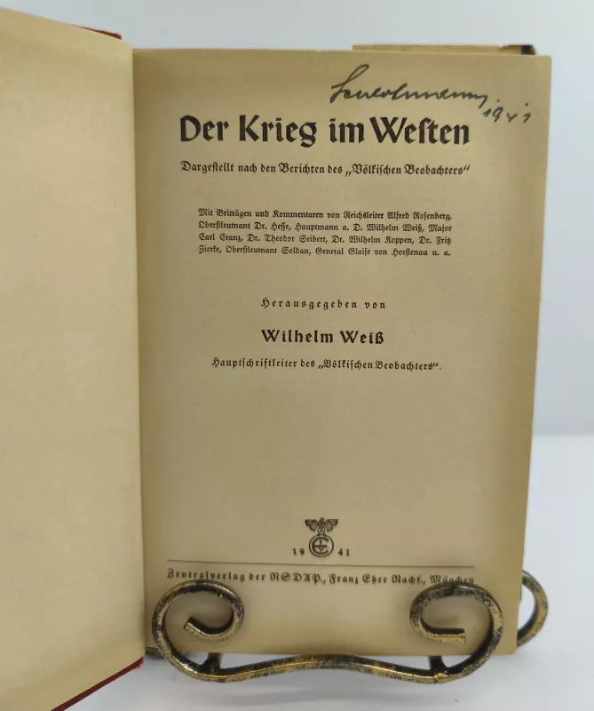 Der krieg im westen 1941m. - Wilhelm Weib, knyga 4