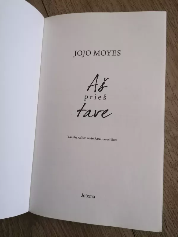 Aš prieš tave - Moyes Jojo, knyga 5