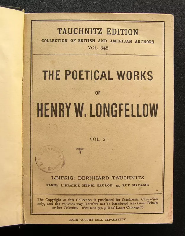 The Poetical Works of Henry W. Longfellow, Volume 2 - Henry W. Longfellow, knyga 2