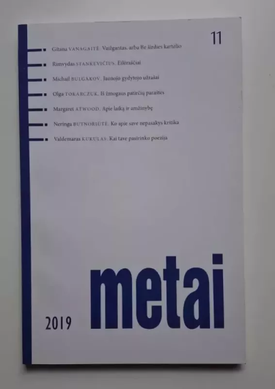 Metai, 2019 Nr. 11 - Daug autorių, knyga 2