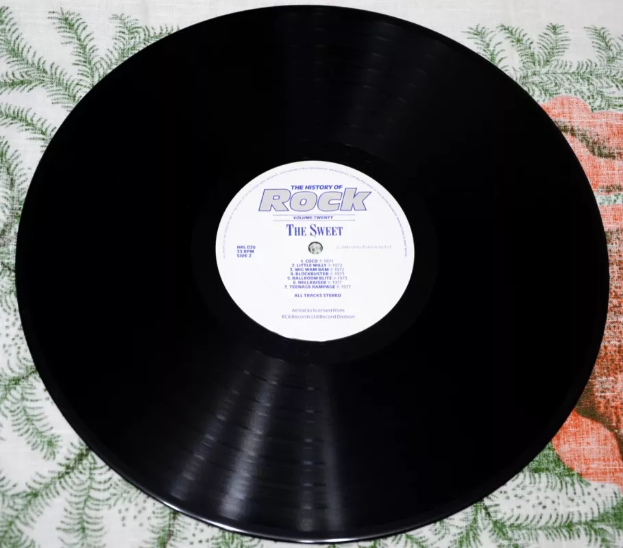 THE HISTORY OF ROCK - T.REX,SWEET,SUZI QUATRO,GARY GLITTER., plokštelė 3