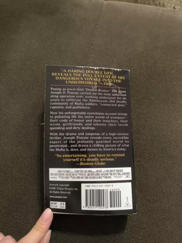 Donnie Brasco - Joseph D Pistone, knyga 3