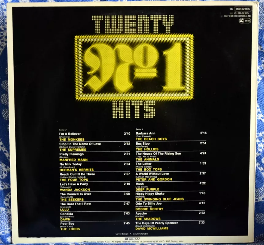 TWENTY N*1  HITS - Autorių grupė., plokštelė 3