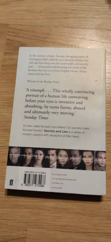 The Remains of the Day - Kazuo Ishiguro, knyga 3