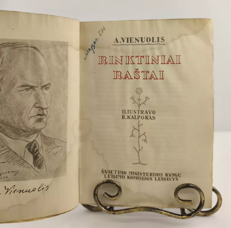 Rinktiniai raštai 1937m. - A. Vienuolis, knyga 3