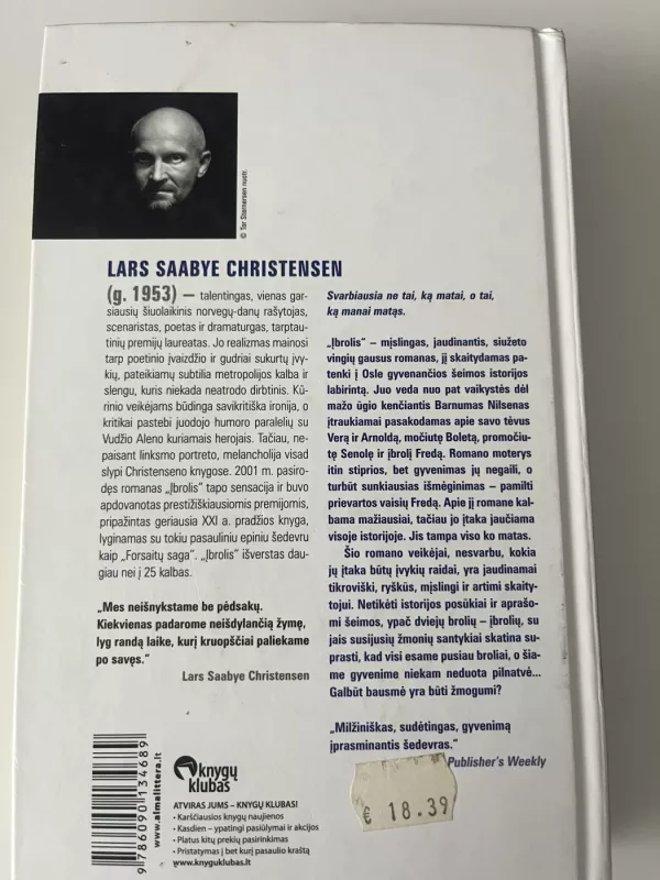 Įbrolis - Lars Saabye Christensen, knyga 3