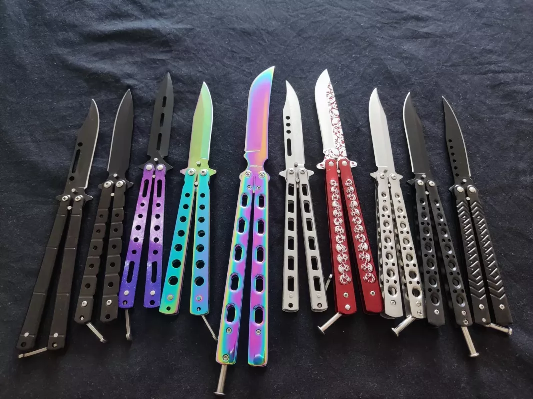 Balisong Peteliškės peiliai aštrūs tikri - , namai ir interjeras 2