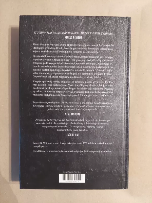 Velnio dienoraštis. Alfredas Rosenbergas ir pavogtos Trečiojo reicho paslaptys - Robert Wittman, knyga 3