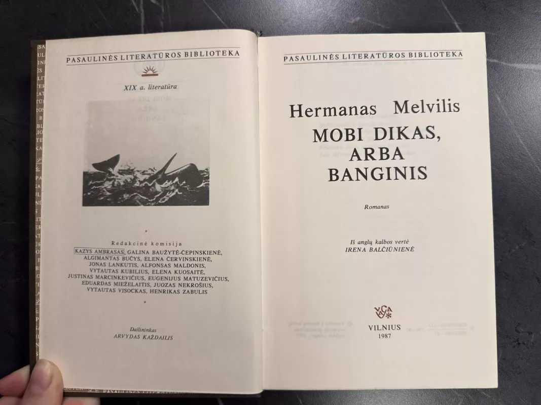 Mobi Dikas, arba banginis - Hermanas Melvilis, knyga 4