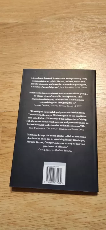 Mortality - Christopher Hitchens, knyga 3