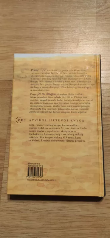 Jei tai žmogus - Primo Levi, knyga 3