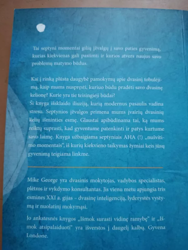 7 AHA! Sielai nušvitus - Mike George, knyga 4