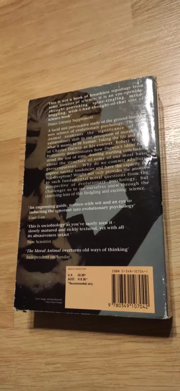 The Moral Animal: Why We are the Way We Are: The New Science of Evolutionary Psychology - Robert Wright, knyga 3