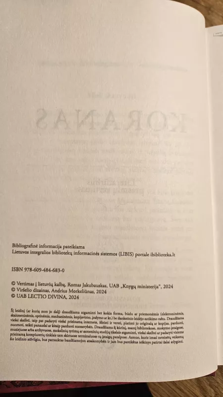 Koranas. Literatūrinis prasmių vertimas - Autorių Kolektyvas, knyga 4