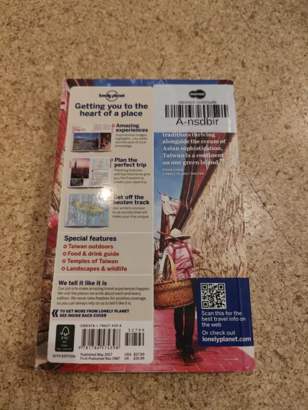 Taiwan Lonely Planet 10th editionfa - Lonely Planet, knyga 3