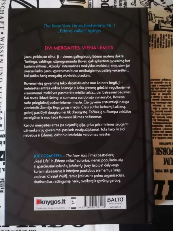 "Edeno vaikai", "Edeno išrinktieji", "Edeno maištininkai" - trilogija - Joey Graceffa, knyga 5