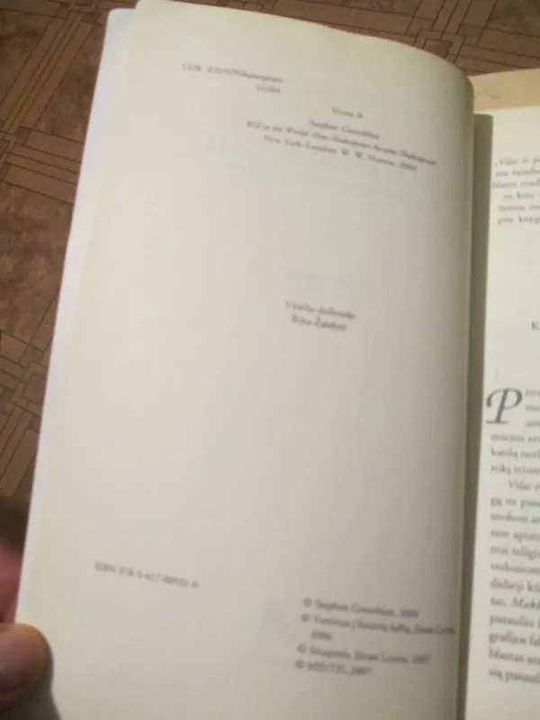 Vilas ir pasaulio valia - Stephen Greenblatt, knyga 6