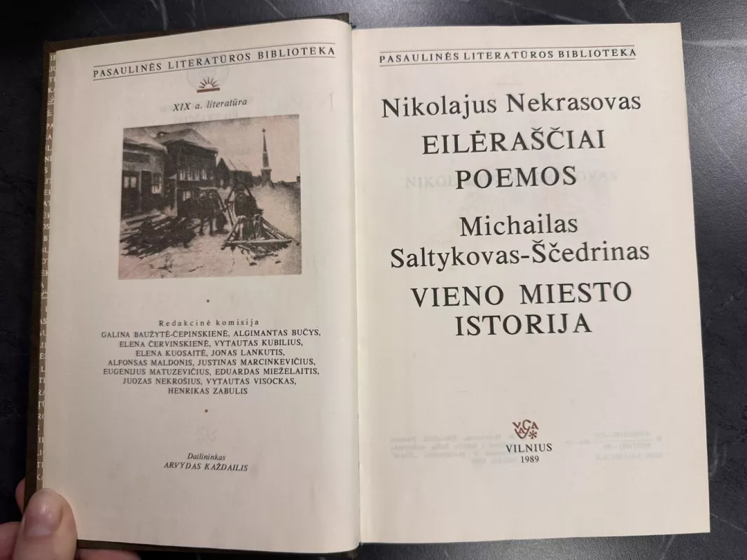 Eilėraščiai. Poemos. Vieno miesto istorija - Nikolajus Nekrasovas, Michailas Saltykovas-Ščedrinas, knyga 4