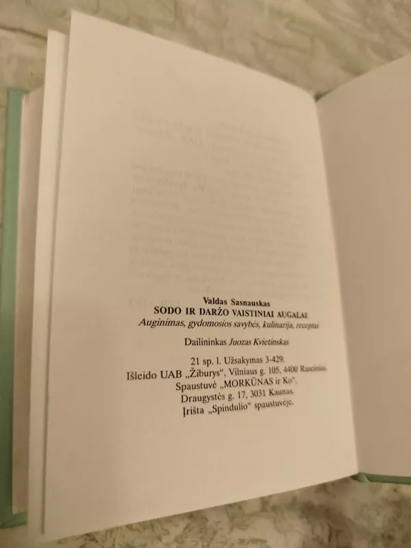 Sodo ir daržo vaistiniai augalai - Valdas Sasnauskas, knyga 4