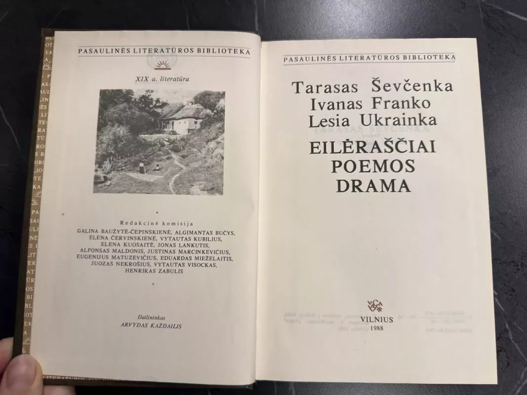 EILĖRAŠČIAI, POEMA, DRAMA - Tarasas Ševčenka, Ivanas Franko, Lesia Ukrainka, knyga 3