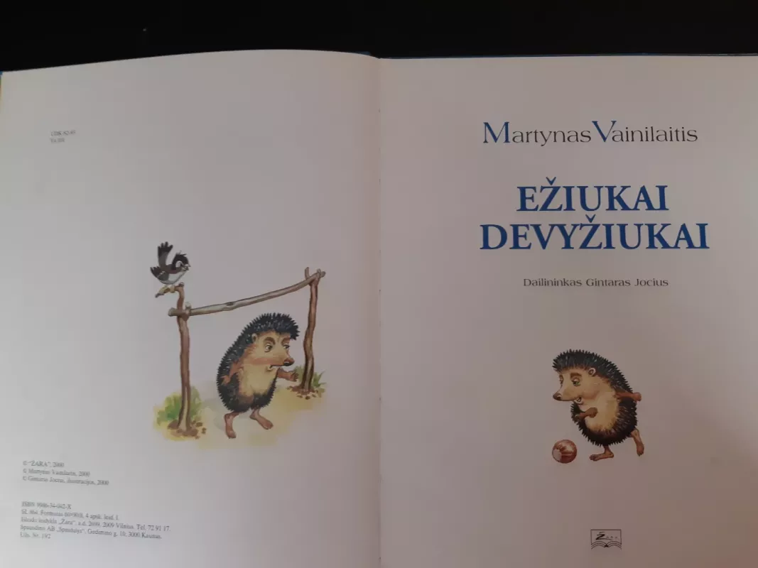 Ežiukai devyžiukai - Martynas Vainilaitis, knyga 4