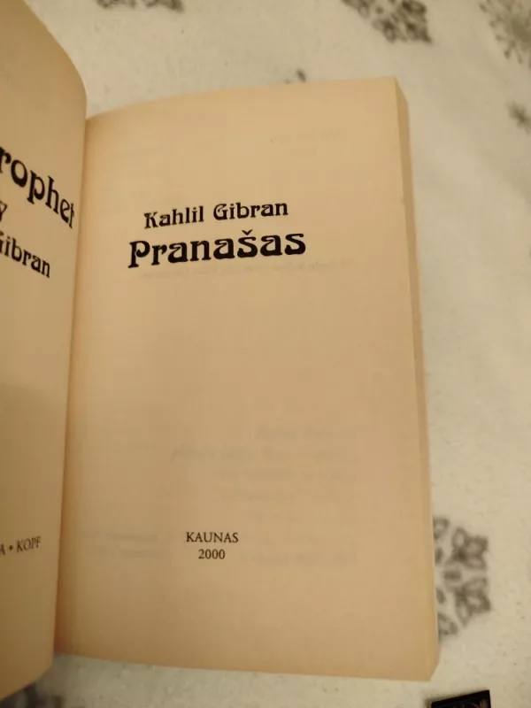Pranašas - Kahlil Gibran, knyga 3