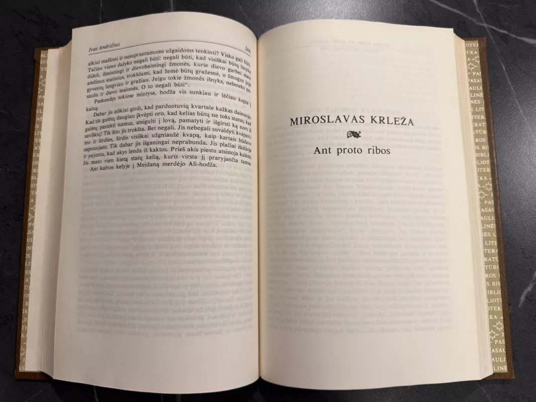 Ivas Andričius "Drinos tiltas", Miroslavas Krleža "Ant proto ribos" - Autorių Kolektyvas, knyga 5