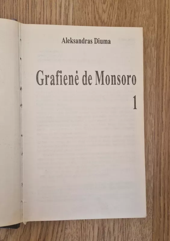Grafienė de Monsoro (I dalis) - Aleksandras Diuma, knyga 3