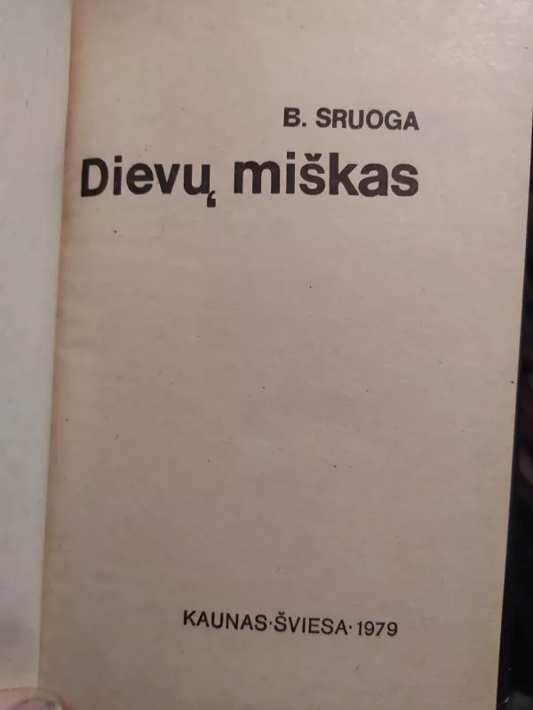 Dievų Miškas - Balys Sruoga, knyga 5