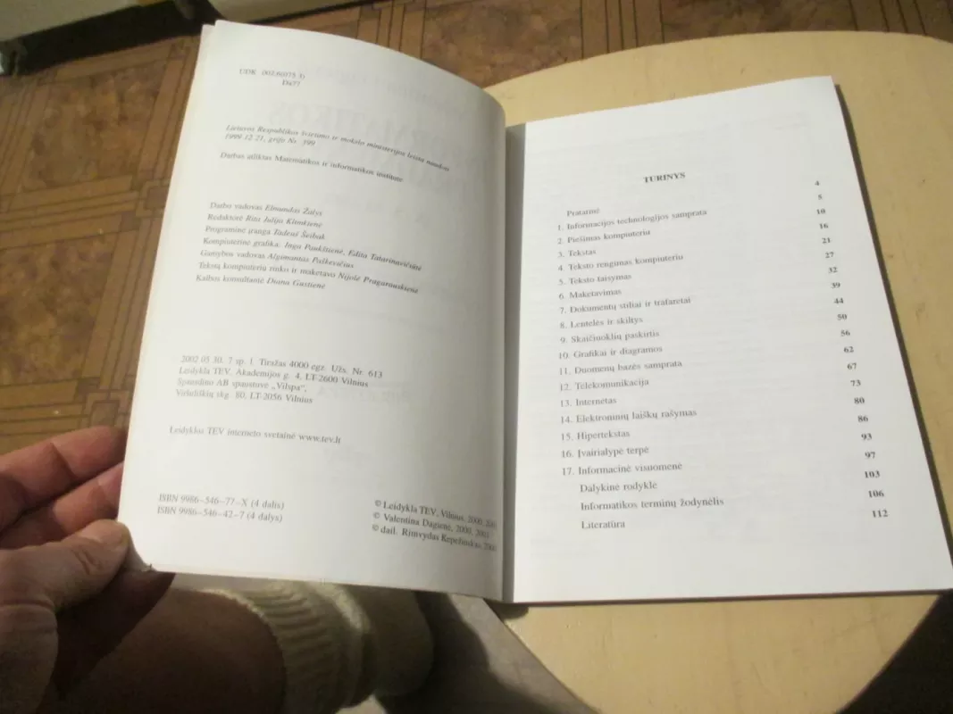 Informatikos pradmenys 9-10 kl. (4 dalis) - Valentina Dagienė, knyga 6