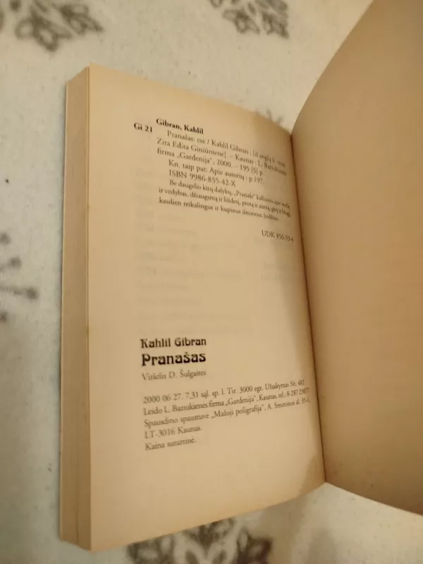 Pranašas - Kahlil Gibran, knyga 4