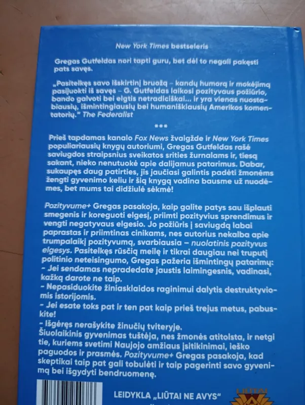 Pozityvumas + - GREG GUTFELD, knyga 4
