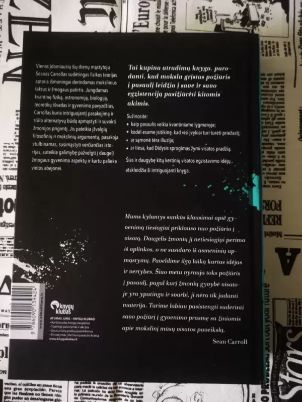 Apie gyvybės ir Visatos kilmę - Sean Carroll, knyga 5