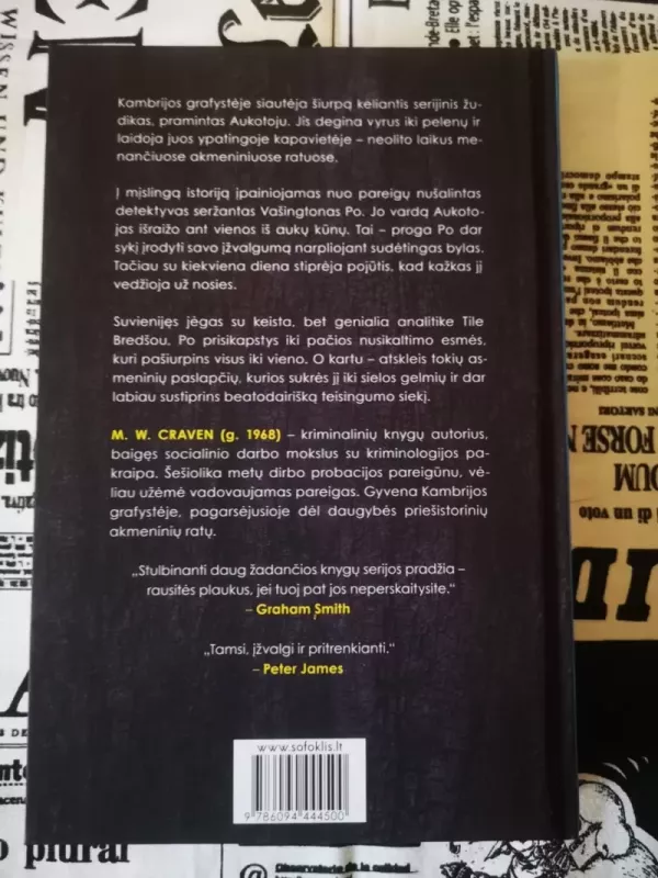 Marionetės - M.W. Craven, knyga 3