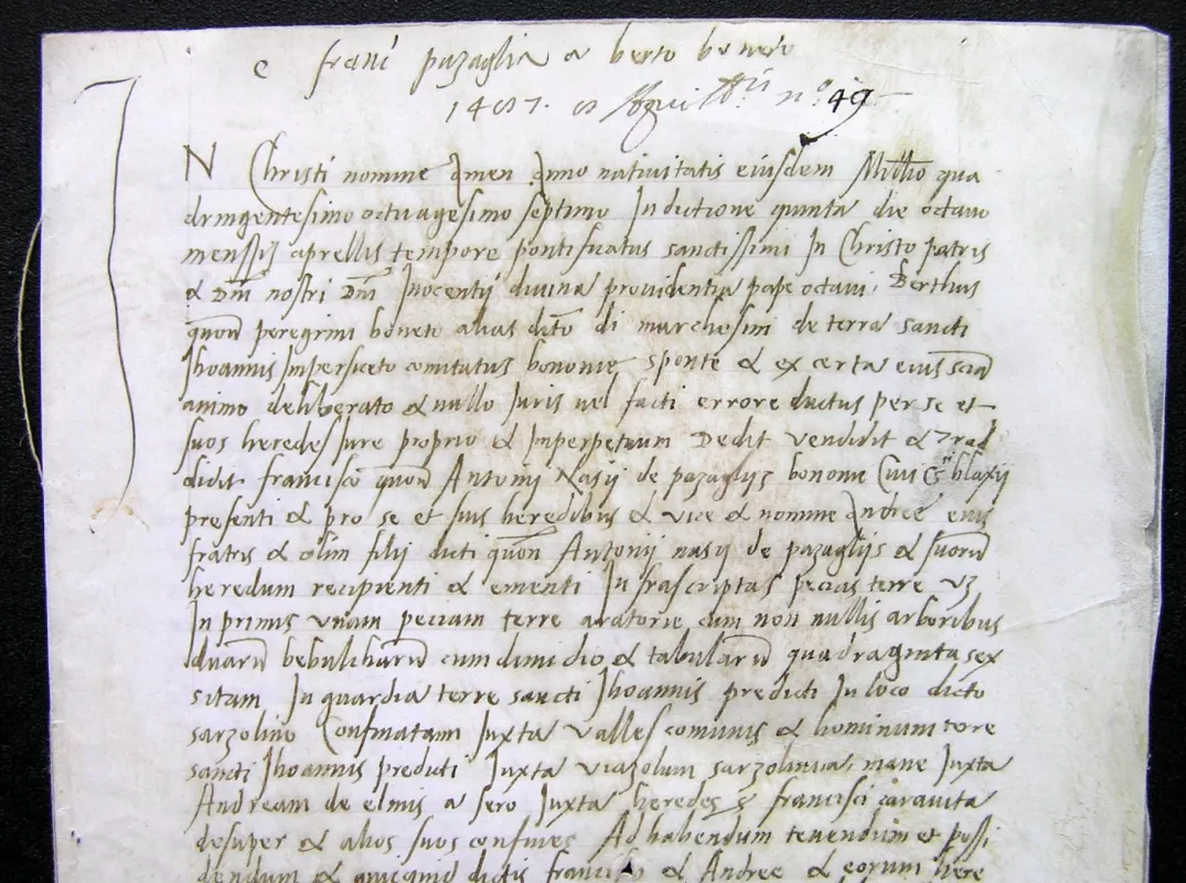 Senovinis rankraštis, pergamentas, Italija, datuotas 1487 m. - Trūksta duomenų, knyga 3