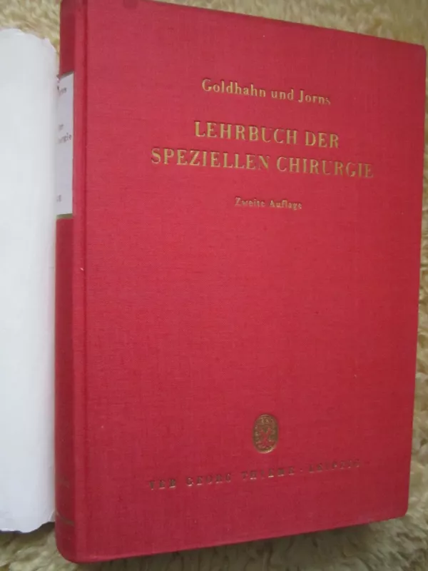 Lehrbuch der speziellen Chirurgie   2. Auflage - Richard Goldhahn, Gerhart Jorns, knyga 4