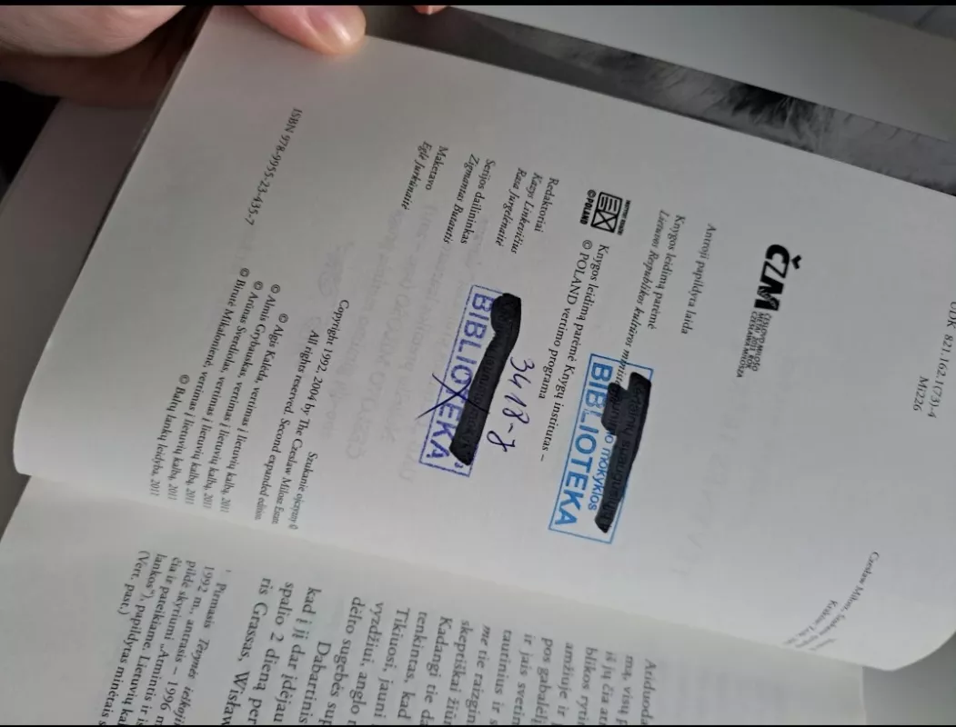 Tėvynės ieškojimas - Czeslaw Milosz, knyga 5