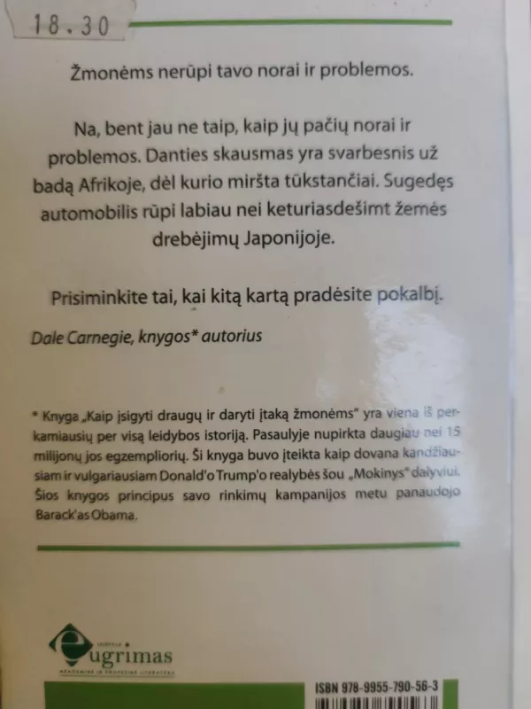 Kaip įsigyti draugų ir daryti įtaką žmonėms - Dale Carnegie, knyga 3